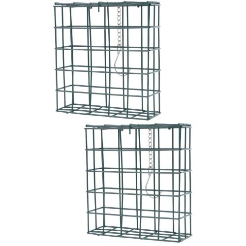 Ταΐστρα πουλιών Suet Cage για εξωτερικούς χώρους, κρεμαστή, 2 τεμάχια
