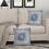 Fodere per cuscini in lino blu scuro, 40x40 cm (2 pezzi) 3