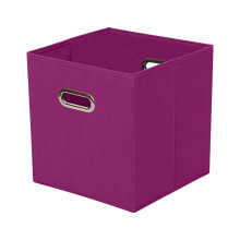 Boîte de rangement pliable en tissu beige, lot de 6