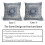 Fodere per cuscini in lino blu scuro, 40x40 cm (2 pezzi) 6