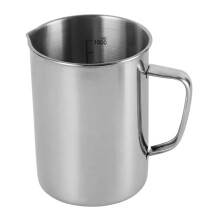 Tasse à mesurer en acier inoxydable avec poignée et bec verseur 1 L