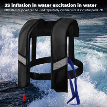 Auto-inflatable life jacket with reflectors whistle and