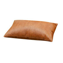 Leather Effect Pillow Cushion 30x50cm Solid Color