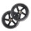 Solid Scooter Wheels Replacement Black 145x30mm 2 pcs 5