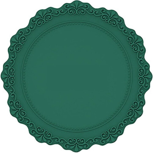 Luxury Silicone Placemats with Lace Flower Design One Size 1
