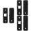 Stainless Steel Barn Door Lock Black 3 Pack 1