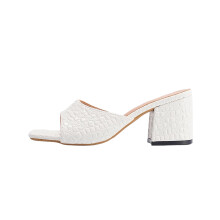 Women's high heel sandals one strap slip-on mules size 39