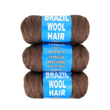 Acrylic Yarn for Crochet Hair African Braids Sengalese Twisting Jumbo Braids Knitting Hair Braids Soft Faux Locs Synthetic Hair Extension