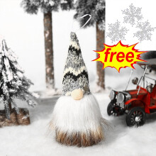 FAMTKT Light-Up Christmas Gnomes Ornaments – Handmade Elf Dolls for Xmas Tree Decor & Gifts