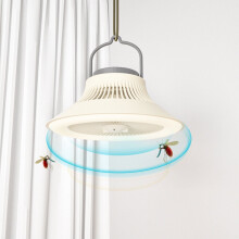 Outdoor Fan Light with USB Charging 5000mAh 3-Speed Plastic