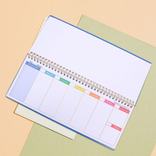 Blue Weekly Planner, Smooth Writing, Horizontal Layout, Professional Design, 2Pcs