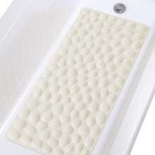 Non-Slip Bathtub Mat Rubber with Suction Cups Grey