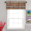 Rustic Farmhouse Valances 52x18 inch Brown Curtains 2