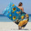 Beach Towel Lightweight Colorful Sandproof Multi-purpose 1 1