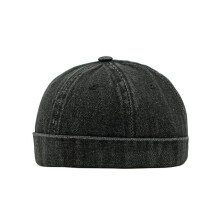 American Street Style Melon Cap Retro Washed Denim Hat Men's Melon Cap Street Style Hipster Hat Unique Landlord Hat Women's
