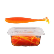 50 Pcs Soft Lures Worm Baits Paddle Tail Swimbaits Lures Bass Fishing Baits