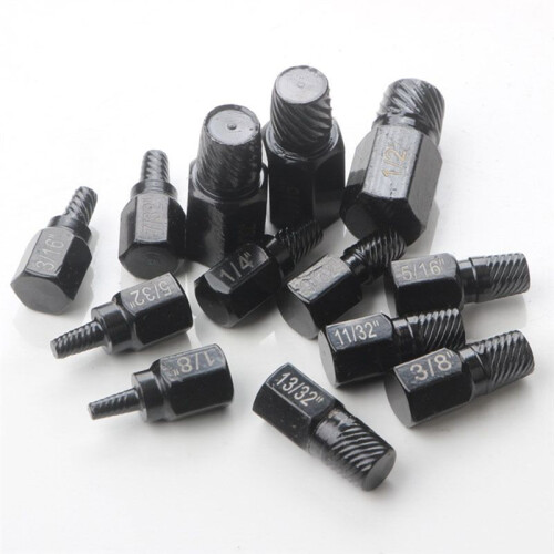 13Pcs Screw Extractor Kit Damaged Screw Remover Set Easy Out Drill Bits Broken Bolt Stud Remover Screw Extractor Set 1