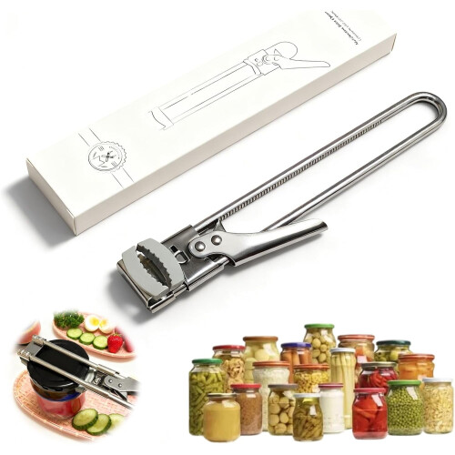 Stainless Steel Jar Opener Adjustable High-Leverage