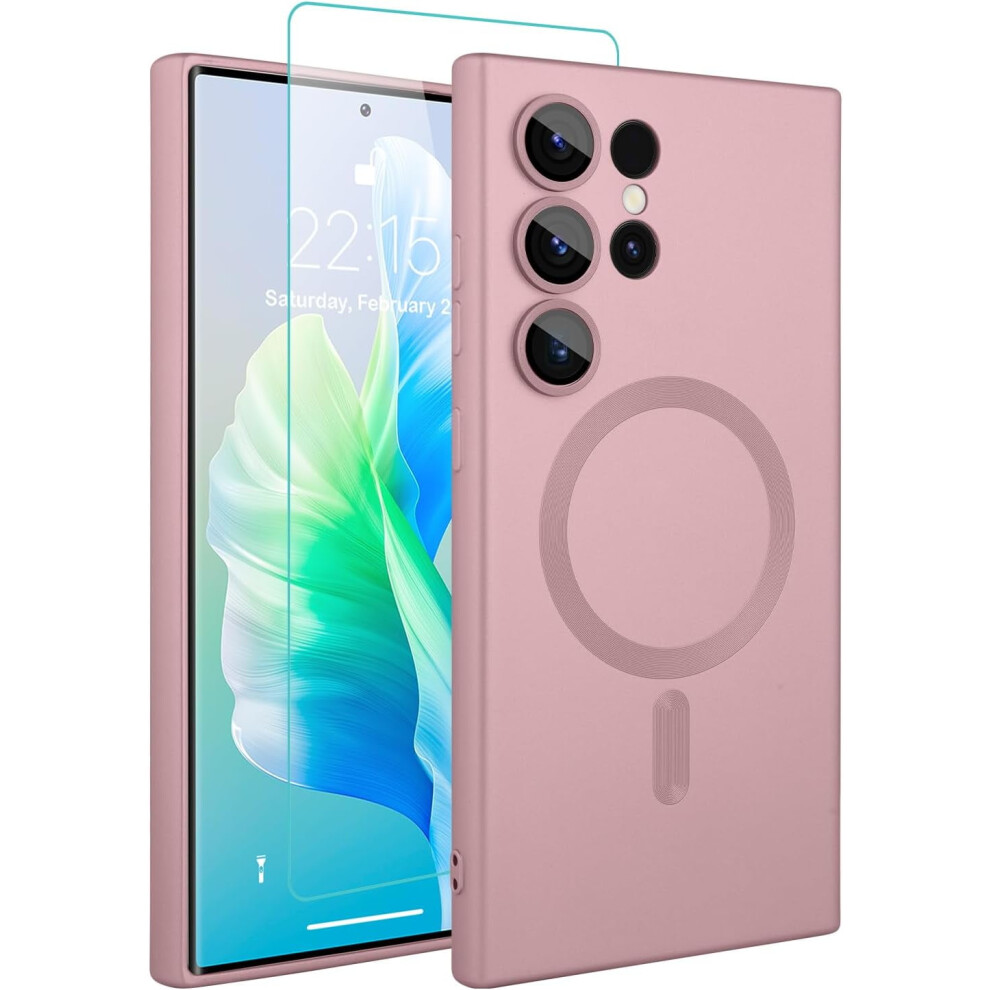 Magnetic Case For Samsung Galaxy S24 Ultra 6.8 Inch Pink 959110506882