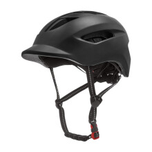Adult Bike Helmet with Light and Shockproof Protection Black