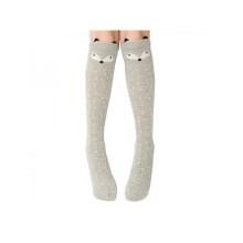 Baby Girl Knee-High Cotton Socks for Ages 3-12