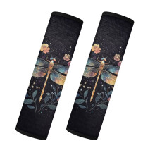Dragonfly Car Seat Belt Covers Soft Shoulder Pads 2 pcs