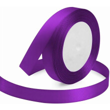 Single Faced Polyester Satin Ribbon - Perfect for Wedding Decor, Wreath, Crafts, Gift Wrapping & Other Projects