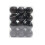Christmas Tree Ornaments Black Plastic 30mm 24Pcs 1