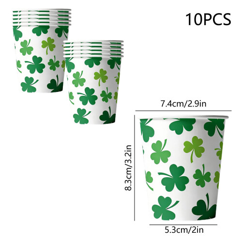Disposable Paper Cups St. Patrick's Day 12 oz 1