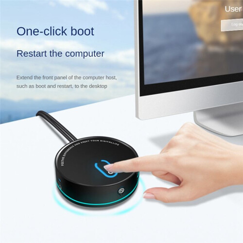 Computer Desktop  Internet Cafe Universal USB3.0 Home Desktop External Power Extension Button,Inner USB No Audio 1