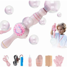 Magic Bubble Wand with LED Lights and Sound Effects