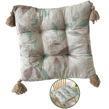 Boho Chair Cushion Home Decor , Ultra Soft Warm Floor Cushion for Reading Nook Comfortable Square Seat Cushion for Adult 17.7”x17.7”, Multicolor
