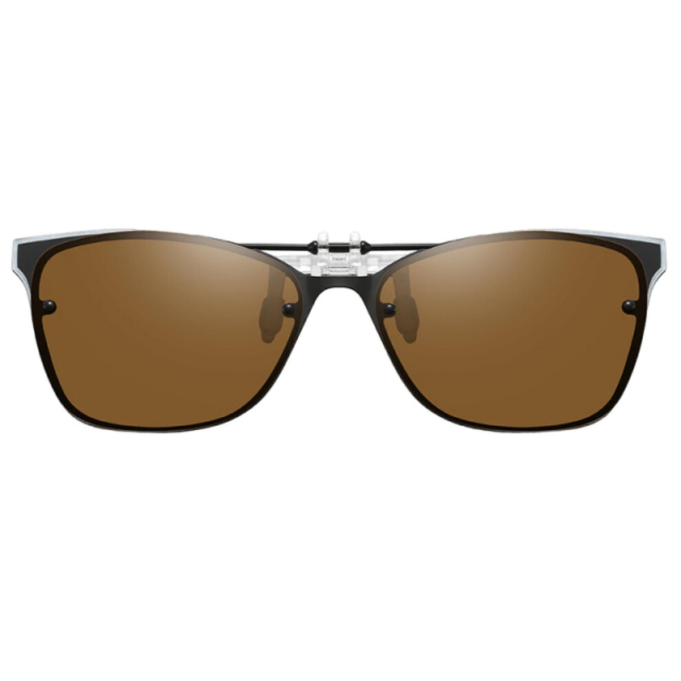 Unisex Polarized Flip-Top Clip-On Sunglasses for Cycling