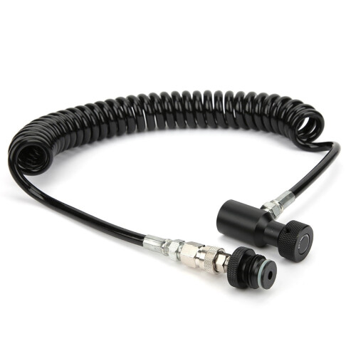 Paintball Coil Remote Hose Line Black 2