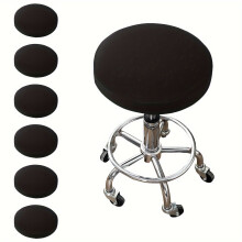 Round Bar Stool Seat Cover Washable Elastic Fit for 11-14