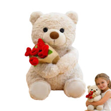 Valentine's Day Rose Bear Plush Toy Gift