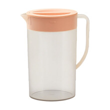 Pichet en plastique transparent avec couvercle 1,5 L