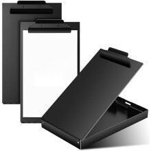 Clipboard din aluminiu, dimensiune legală, 8,5"x14", negru, 2 buc.
