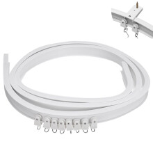 Rail de plafond flexible et incurvé pour rideaux (1 pièce)