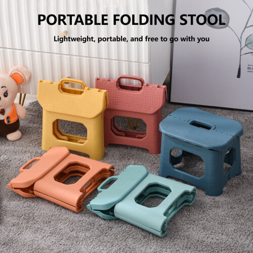 Folding Step Stool Plastic with Handle