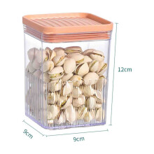 Contenedor hermético de plástico para almacenar alimentos, 1 galón, boca ancha.