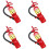 Mini red fire extinguisher iron portable safety equipment 1