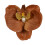 Orchid Hair Clip Brown Artificial Flower Wedding Accessory 1