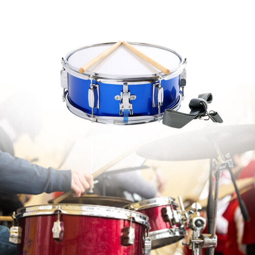 13-inch Snare Drum Blue Portable Lightweight 2
