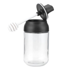 ESTINK sealed glass honey jar with spoon and lid 250ml