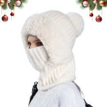Scairf Beanie Cniotáilte Balaclava Uiscedhíonach do Mhná 3-in-1