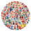Nordic Christmas Doodle Stickers 50-Pack 1