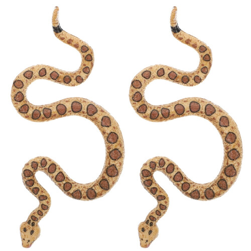 Statuetta realistica di serpente, modello animale (2 pezzi)