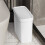 Plastic Bathroom Trash Can with Press Lid 28x27.3x13.5cm 1