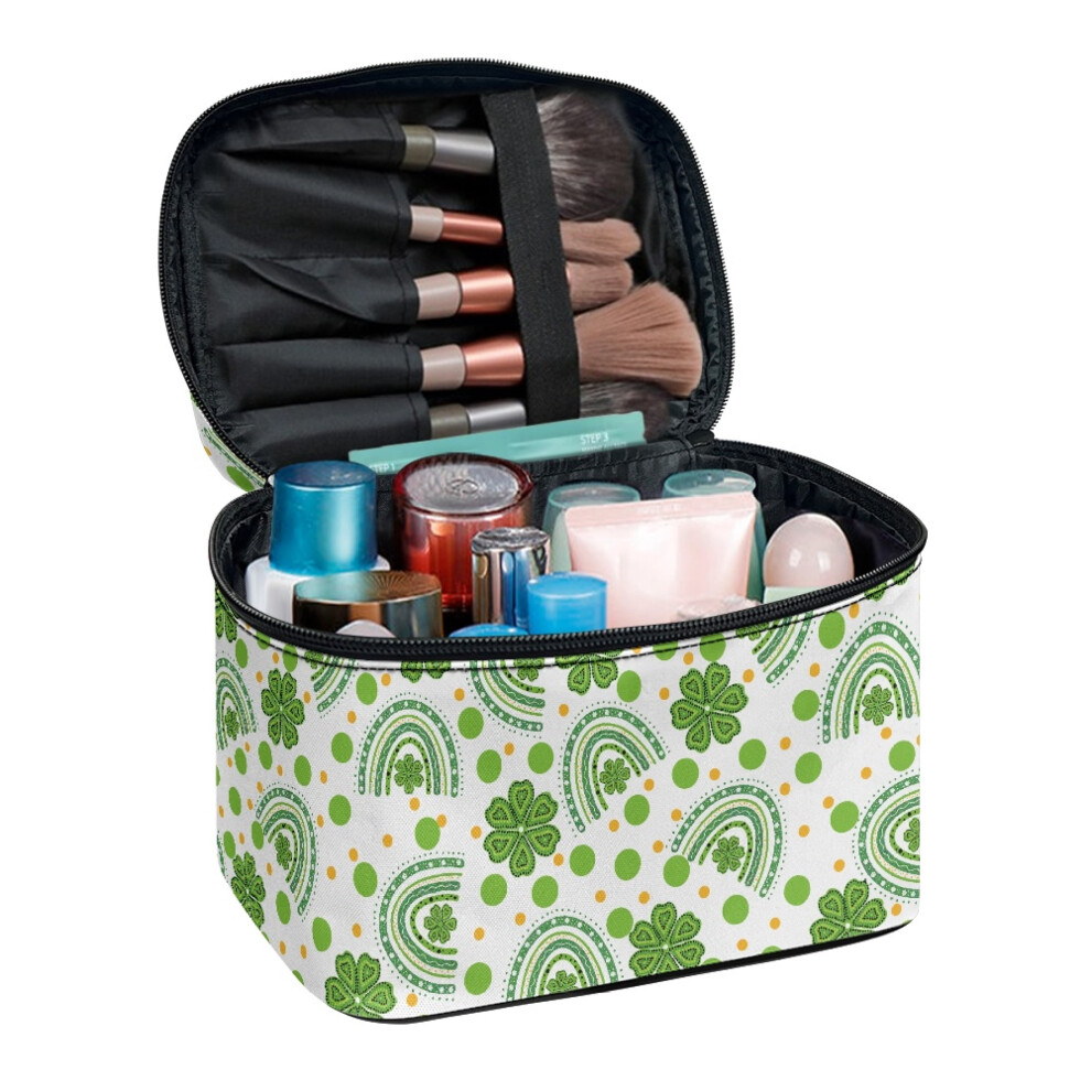 Cosmetic Bag Polyester Lightweight with Brush Slots Zipper